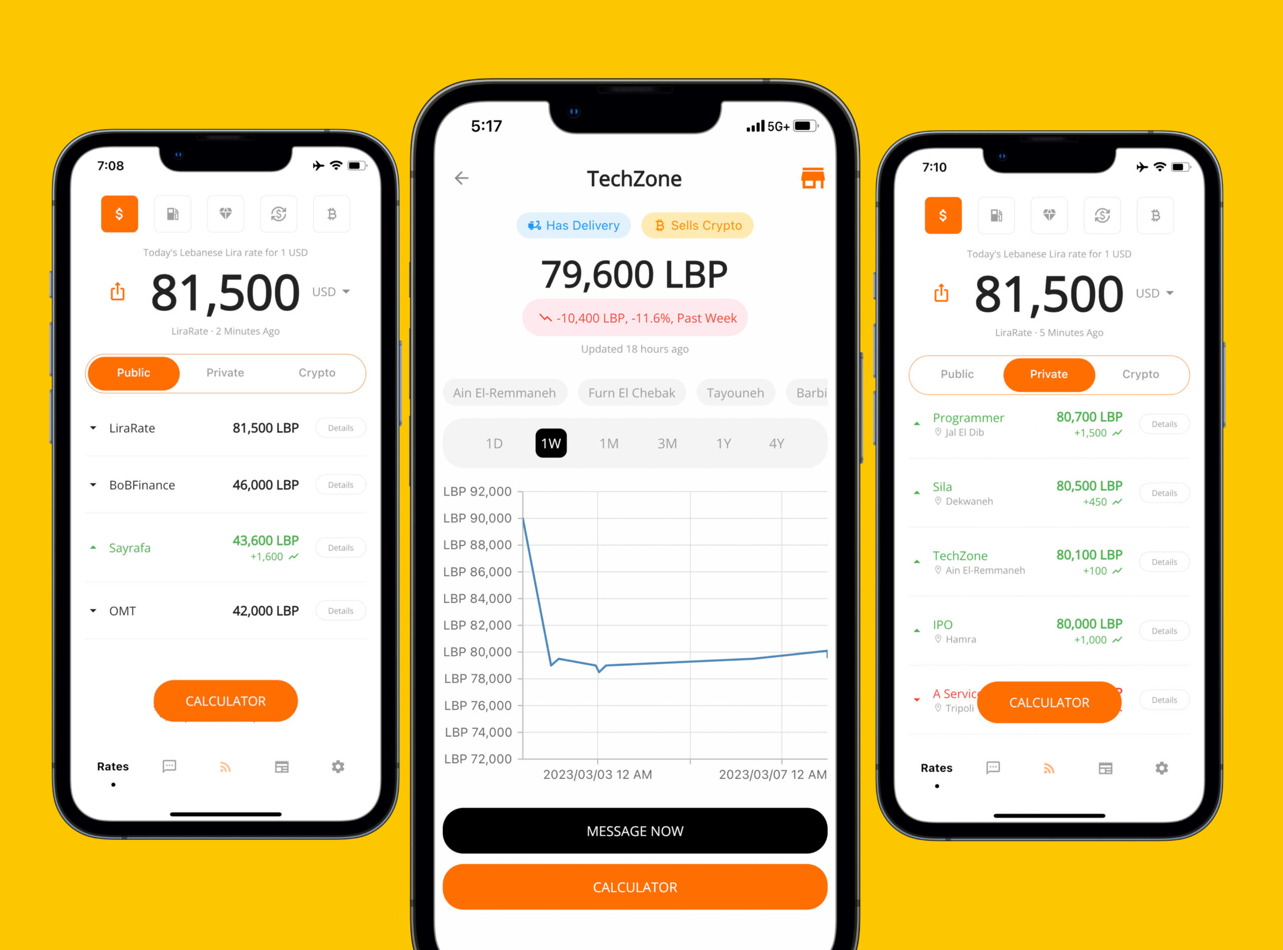 Khod - Lebanese lira rate exchange made easy - Lira to Dollar Exchange - OMT - Western Union - Whish Money - lbp to USD